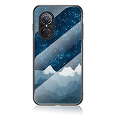 Funda Bumper Silicona Gel Espejo Patron de Moda Carcasa LS1 para Huawei Honor 50 SE 5G Azul