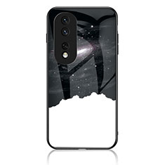 Funda Bumper Silicona Gel Espejo Patron de Moda Carcasa LS1 para Huawei Honor 80 GT 5G Negro