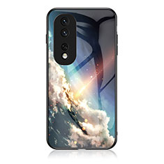 Funda Bumper Silicona Gel Espejo Patron de Moda Carcasa LS1 para Huawei Honor 80 Pro Flat 5G Multicolor