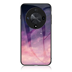 Funda Bumper Silicona Gel Espejo Patron de Moda Carcasa LS1 para Huawei Honor X9b 5G Morado