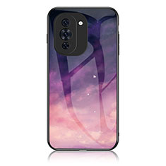 Funda Bumper Silicona Gel Espejo Patron de Moda Carcasa LS1 para Huawei Nova 10 Morado