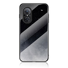 Funda Bumper Silicona Gel Espejo Patron de Moda Carcasa LS1 para Huawei Nova 9 SE Negro