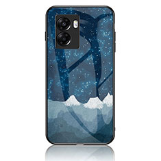 Funda Bumper Silicona Gel Espejo Patron de Moda Carcasa LS1 para OnePlus Nord N300 5G Azul