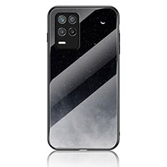 Funda Bumper Silicona Gel Espejo Patron de Moda Carcasa LS1 para Realme 8 5G Gris