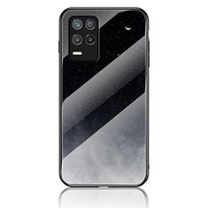 Funda Bumper Silicona Gel Espejo Patron de Moda Carcasa LS1 para Realme 9 5G India Gris