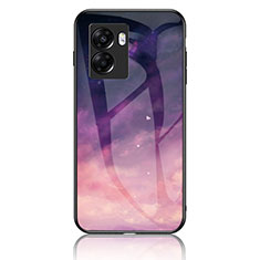 Funda Bumper Silicona Gel Espejo Patron de Moda Carcasa LS1 para Realme V23i 5G Morado