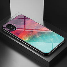 Funda Bumper Silicona Gel Espejo Patron de Moda Carcasa LS1 para Samsung Galaxy A03 Core Rojo