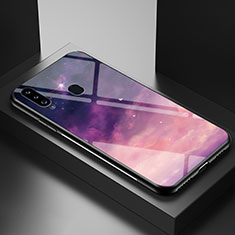 Funda Bumper Silicona Gel Espejo Patron de Moda Carcasa LS1 para Samsung Galaxy A20s Morado