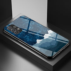 Funda Bumper Silicona Gel Espejo Patron de Moda Carcasa LS1 para Samsung Galaxy A23 4G Azul