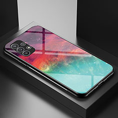 Funda Bumper Silicona Gel Espejo Patron de Moda Carcasa LS1 para Samsung Galaxy A23 5G Rojo