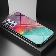 Funda Bumper Silicona Gel Espejo Patron de Moda Carcasa LS1 para Samsung Galaxy A32 5G Rojo
