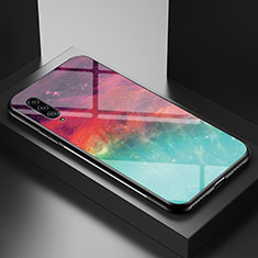 Funda Bumper Silicona Gel Espejo Patron de Moda Carcasa LS1 para Samsung Galaxy A90 5G Rojo