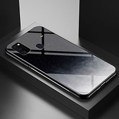 Funda Bumper Silicona Gel Espejo Patron de Moda Carcasa LS1 para Samsung Galaxy M21 Gris