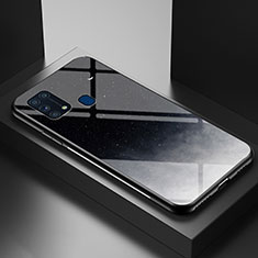 Funda Bumper Silicona Gel Espejo Patron de Moda Carcasa LS1 para Samsung Galaxy M31 Prime Edition Gris