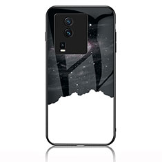 Funda Bumper Silicona Gel Espejo Patron de Moda Carcasa LS1 para Vivo iQOO Neo7 SE Negro