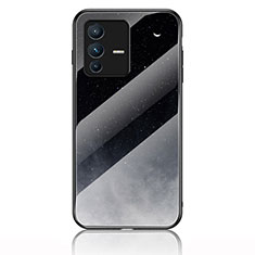 Funda Bumper Silicona Gel Espejo Patron de Moda Carcasa LS1 para Vivo V23 5G Gris