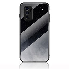 Funda Bumper Silicona Gel Espejo Patron de Moda Carcasa LS1 para Vivo V23e 5G Gris