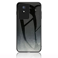 Funda Bumper Silicona Gel Espejo Patron de Moda Carcasa LS1 para Vivo Y02 Gris