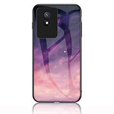 Funda Bumper Silicona Gel Espejo Patron de Moda Carcasa LS1 para Vivo Y02t Morado