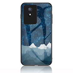 Funda Bumper Silicona Gel Espejo Patron de Moda Carcasa LS1 para Vivo Y11 (2023) Azul