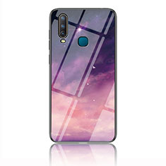 Funda Bumper Silicona Gel Espejo Patron de Moda Carcasa LS1 para Vivo Y11 Morado