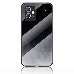 Funda Bumper Silicona Gel Espejo Patron de Moda Carcasa LS1 para Vivo Y30 5G Gris