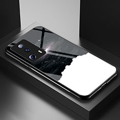 Funda Bumper Silicona Gel Espejo Patron de Moda Carcasa LS1 para Xiaomi Mi 12 Lite NE 5G Negro