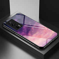 Funda Bumper Silicona Gel Espejo Patron de Moda Carcasa LS1 para Xiaomi Redmi K60 5G Morado