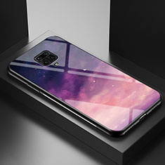 Funda Bumper Silicona Gel Espejo Patron de Moda Carcasa LS1 para Xiaomi Redmi Note 9 Pro Max Morado