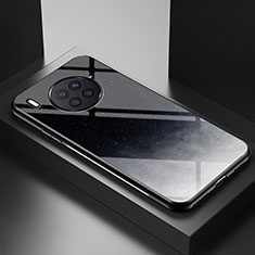 Funda Bumper Silicona Gel Espejo Patron de Moda Carcasa LS2 para Huawei Nova 8i Gris
