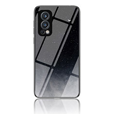 Funda Bumper Silicona Gel Espejo Patron de Moda Carcasa LS2 para OnePlus Nord 2 5G Gris