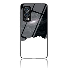 Funda Bumper Silicona Gel Espejo Patron de Moda Carcasa LS2 para OnePlus Nord 2 5G Negro