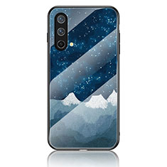 Funda Bumper Silicona Gel Espejo Patron de Moda Carcasa LS2 para OnePlus Nord CE 5G Azul