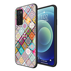 Funda Bumper Silicona Gel Espejo Patron de Moda Carcasa LS2 para Oppo A16s Multicolor