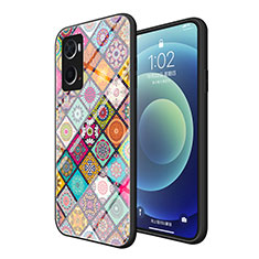 Funda Bumper Silicona Gel Espejo Patron de Moda Carcasa LS2 para Oppo A76 Multicolor