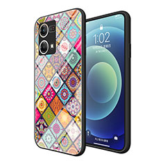 Funda Bumper Silicona Gel Espejo Patron de Moda Carcasa LS2 para Oppo F21s Pro 4G Multicolor