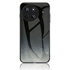 Funda Bumper Silicona Gel Espejo Patron de Moda Carcasa LS2 para Realme 11 4G Gris