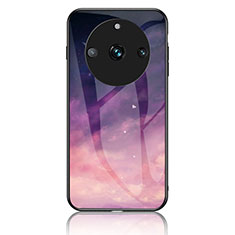 Funda Bumper Silicona Gel Espejo Patron de Moda Carcasa LS2 para Realme 11 Pro 5G Morado