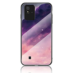 Funda Bumper Silicona Gel Espejo Patron de Moda Carcasa LS2 para Realme C20 Morado