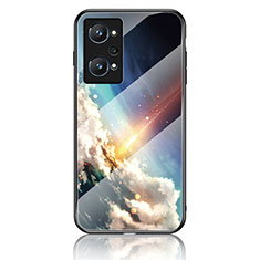 Funda Bumper Silicona Gel Espejo Patron de Moda Carcasa LS2 para Realme Q5 Pro 5G Multicolor