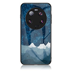 Funda Bumper Silicona Gel Espejo Patron de Moda Carcasa LS2 para Xiaomi Mi 13 Ultra 5G Azul