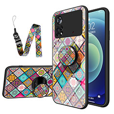 Funda Bumper Silicona Gel Espejo Patron de Moda Carcasa LS2 para Xiaomi Redmi Note 11E Pro 5G Multicolor