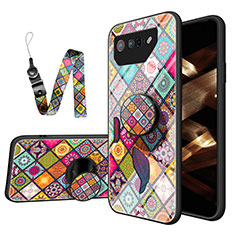 Funda Bumper Silicona Gel Espejo Patron de Moda Carcasa LS3 para Asus ROG Phone 7 Multicolor