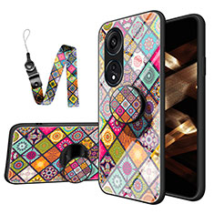 Funda Bumper Silicona Gel Espejo Patron de Moda Carcasa LS3 para Huawei Honor X5 Plus Vistoso