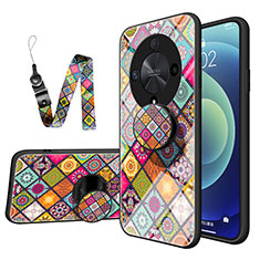 Funda Bumper Silicona Gel Espejo Patron de Moda Carcasa LS3 para Huawei Honor X9b 5G Multicolor