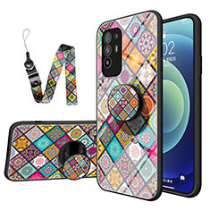 Funda Bumper Silicona Gel Espejo Patron de Moda Carcasa LS3 para Oppo A95 5G Vistoso