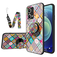 Funda Bumper Silicona Gel Espejo Patron de Moda Carcasa LS3 para Oppo F21s Pro 4G Multicolor