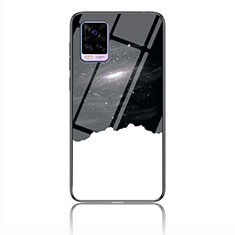 Funda Bumper Silicona Gel Espejo Patron de Moda Carcasa LS3 para Vivo V20 Negro