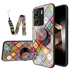 Funda Bumper Silicona Gel Espejo Patron de Moda Carcasa LS3 para Xiaomi Poco C65 Multicolor