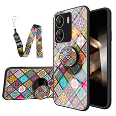 Funda Bumper Silicona Gel Espejo Patron de Moda Carcasa LS3 para Xiaomi Poco C65 Vistoso